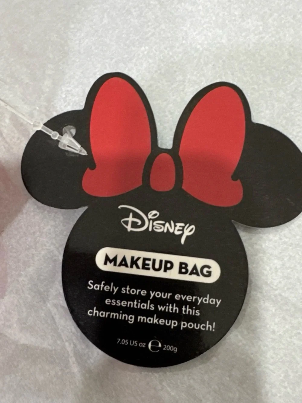 Disney Minnie Mouse Black and Red Polka Dot makeup bag